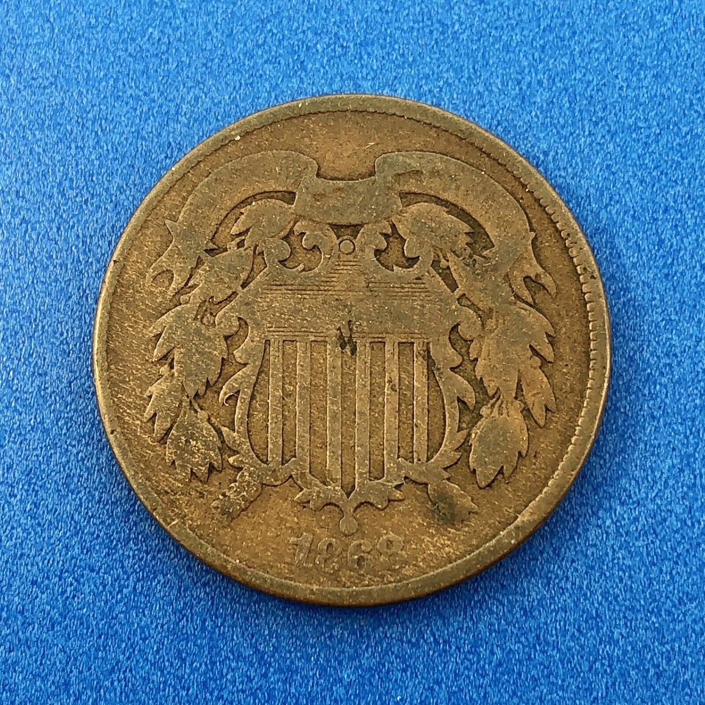 1864 P Bronze Two-Cent Piece Four Coin Mixed Date Union Shield Philadelphia Lot