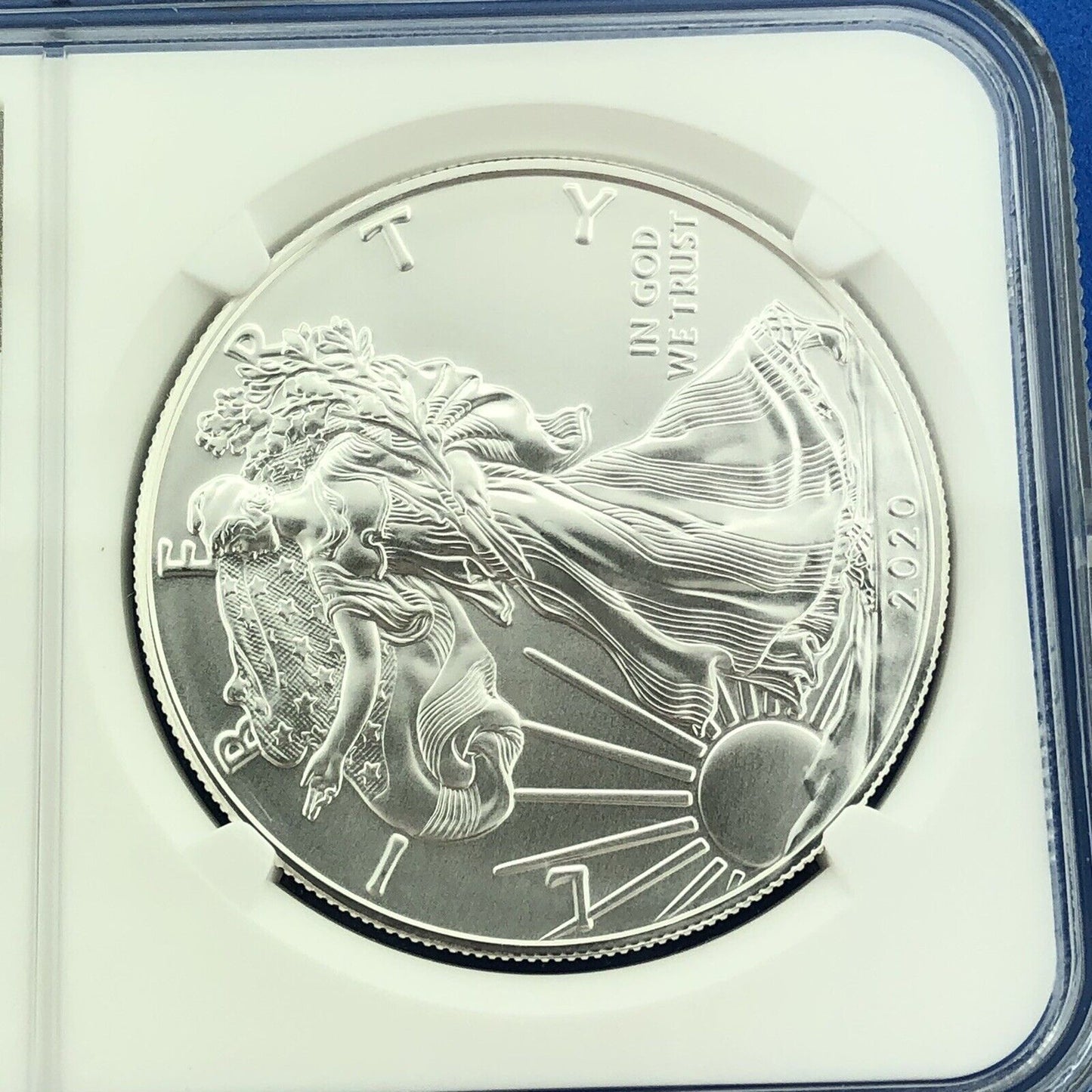 2020 U.S. State Series $1 American Silver Eagle NGC Mint State 70 Michigan Auto