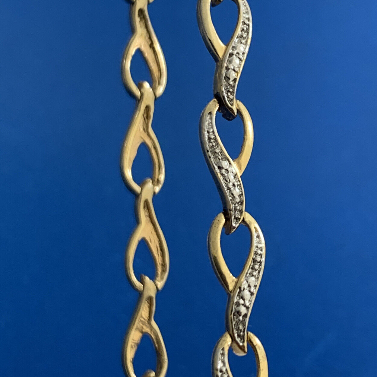Designer RSE Vermeil 925 Sterling Silver Diamond Tennis Bracelet