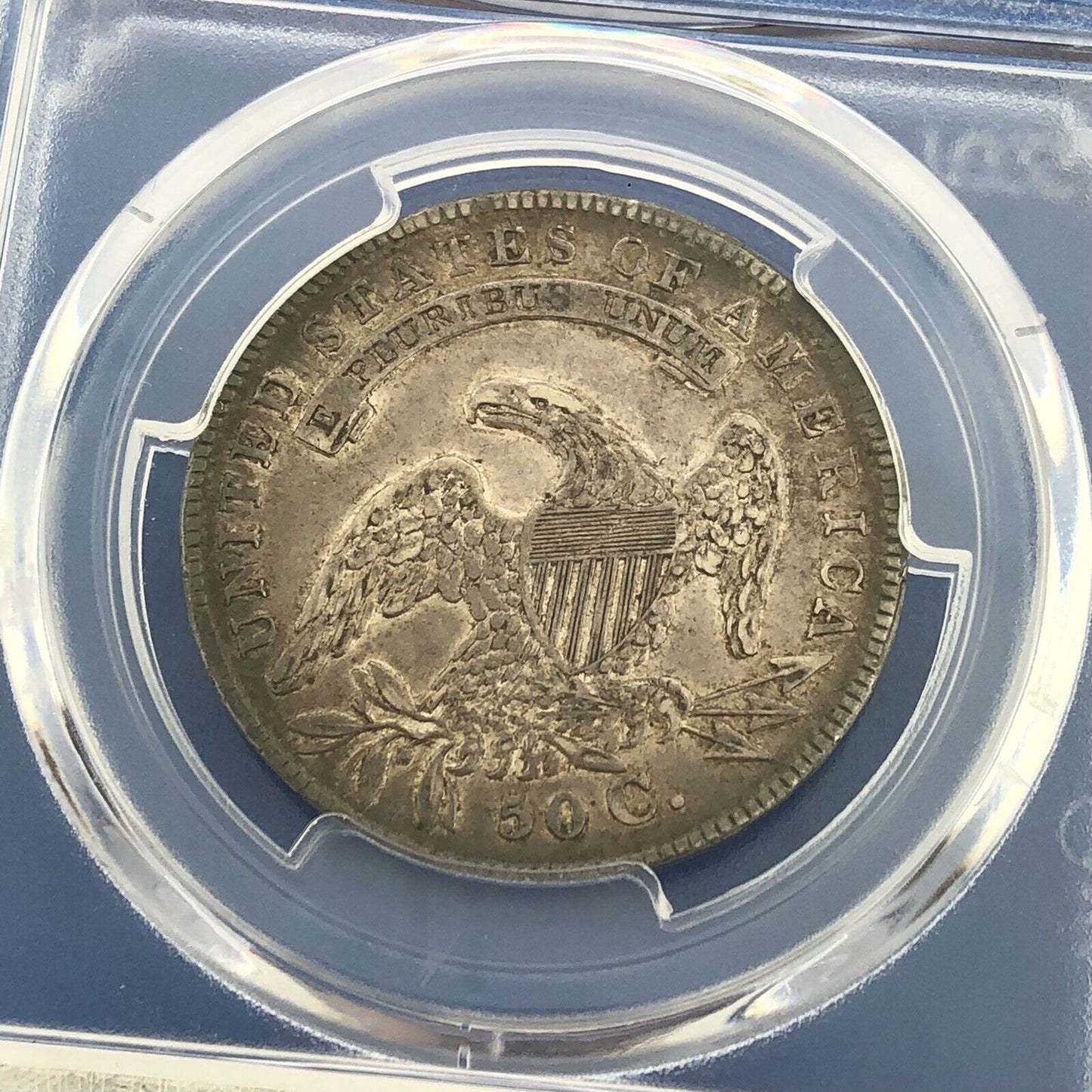 1834 Capped Bust Silver Half Dollar 50c Lettered Edge PCGS XF45 Lg Date Sm Ltrs