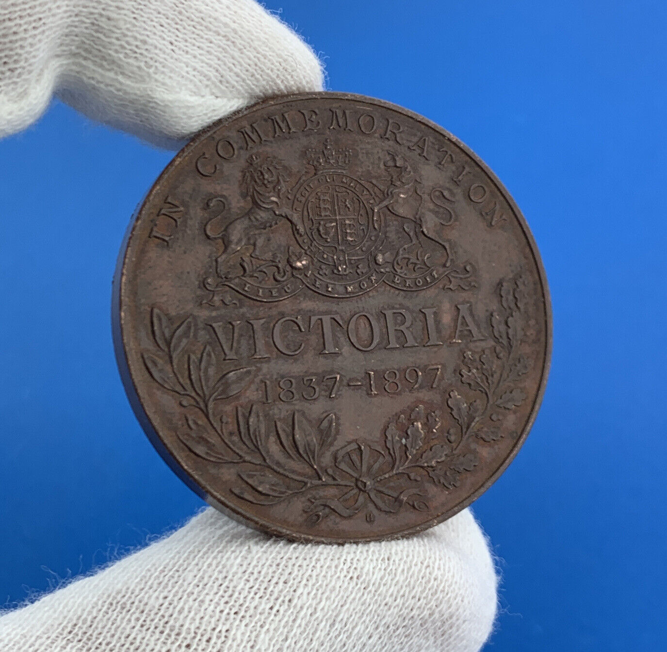 1837-1897 Queen Victoria Diamond Jubilee Large Bronze Medal