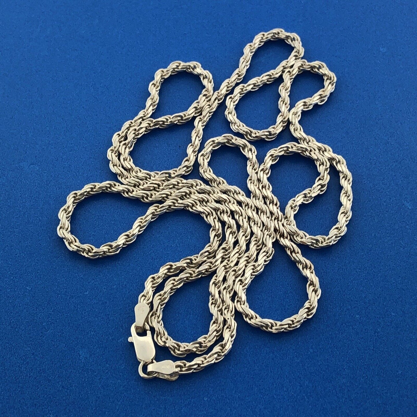 Milor Italy 925 Sterling Silver 2.70 mm Statement Rope Chain Necklace