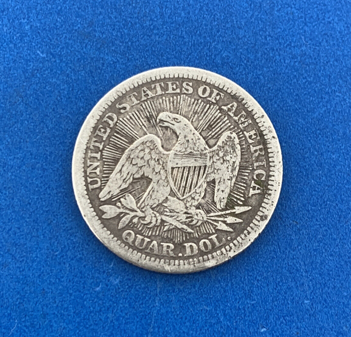 1853 25c Arrows & Rays Seated Liberty Quarter 90% Silver Rare Date Type Coin