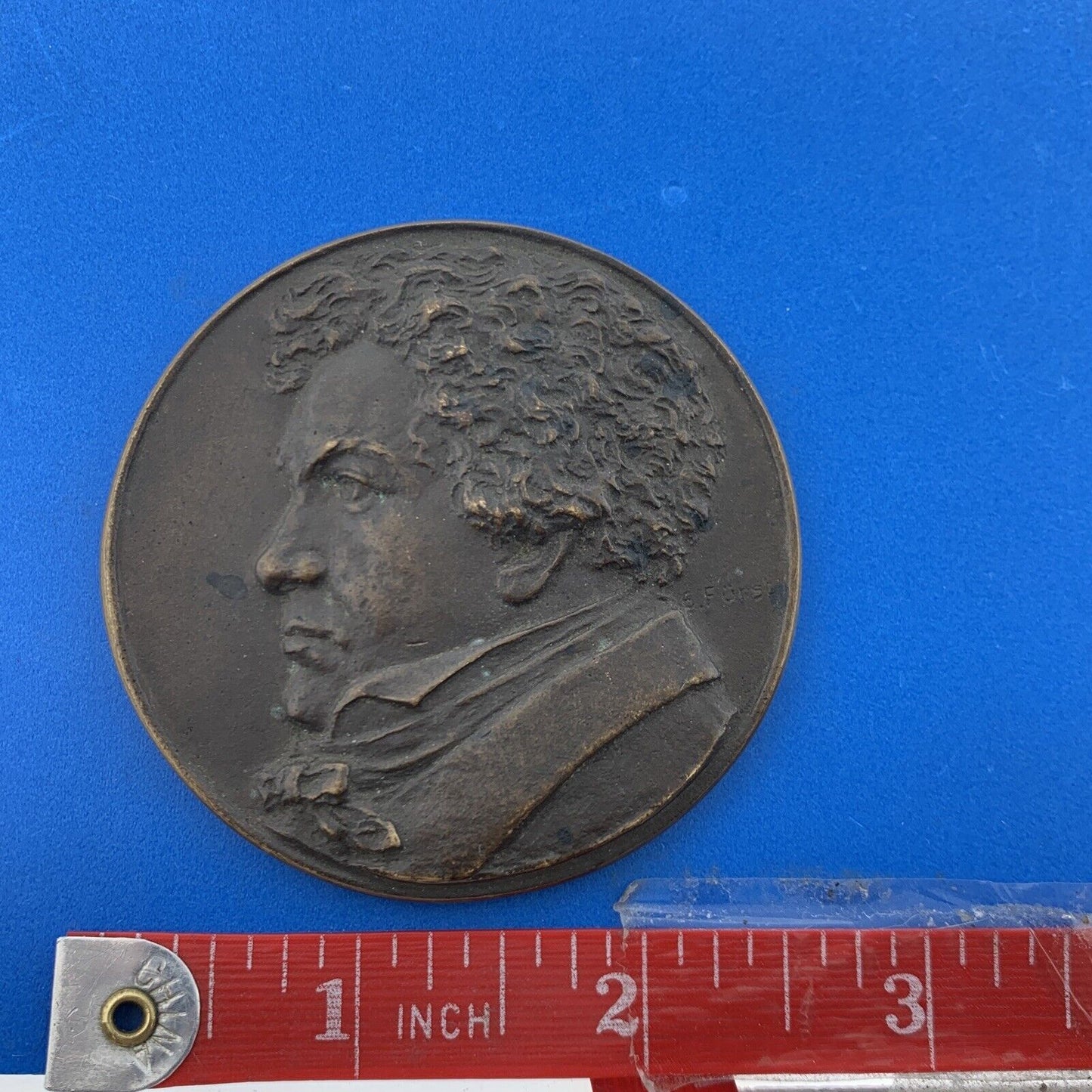 Furst Signed Ludwig Van Beethoven 1770-1827 Commemorative Bronze Medal