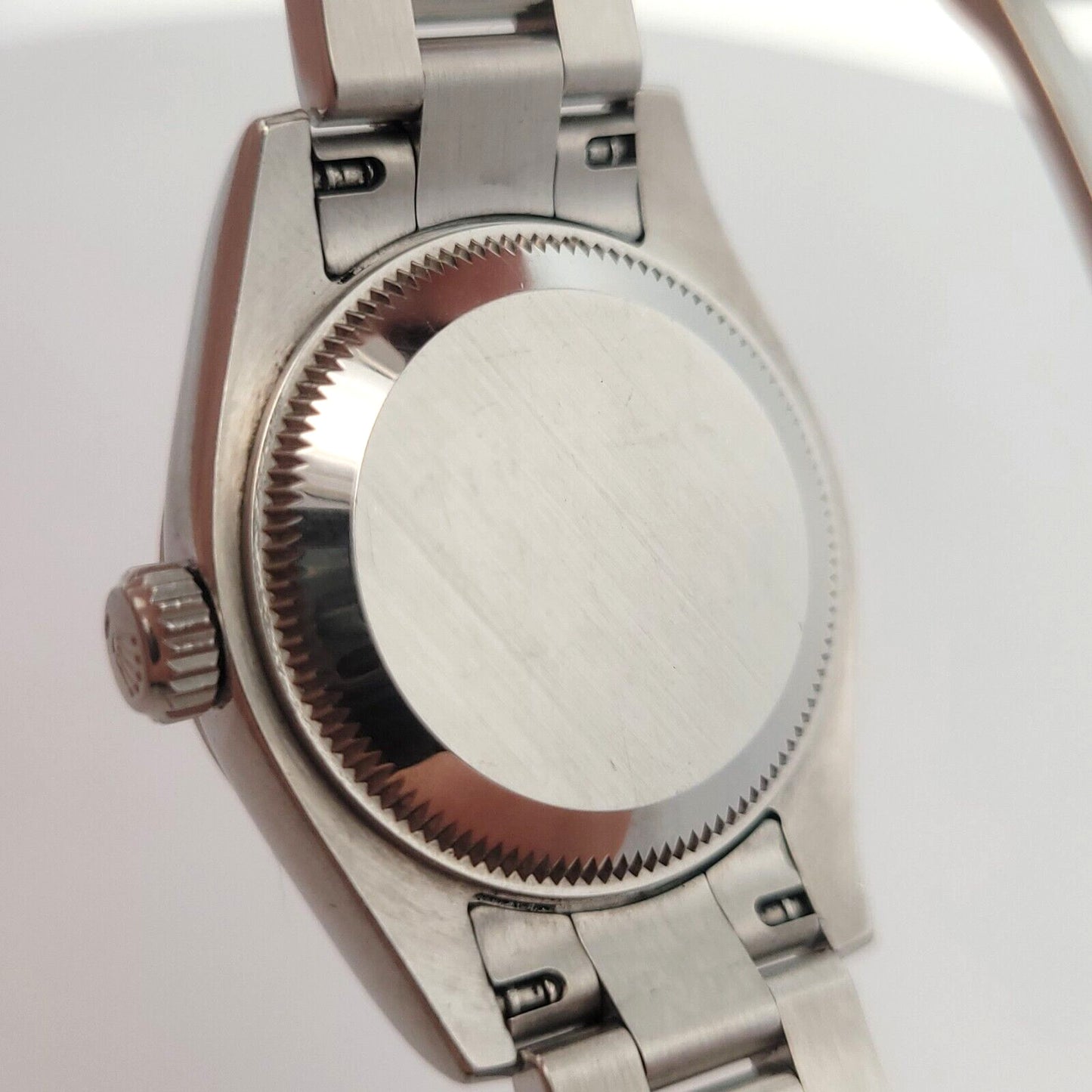 Ladies Rolex Oyster Perpetual Datejust Stainless Rhodium Roman Dial - 179174
