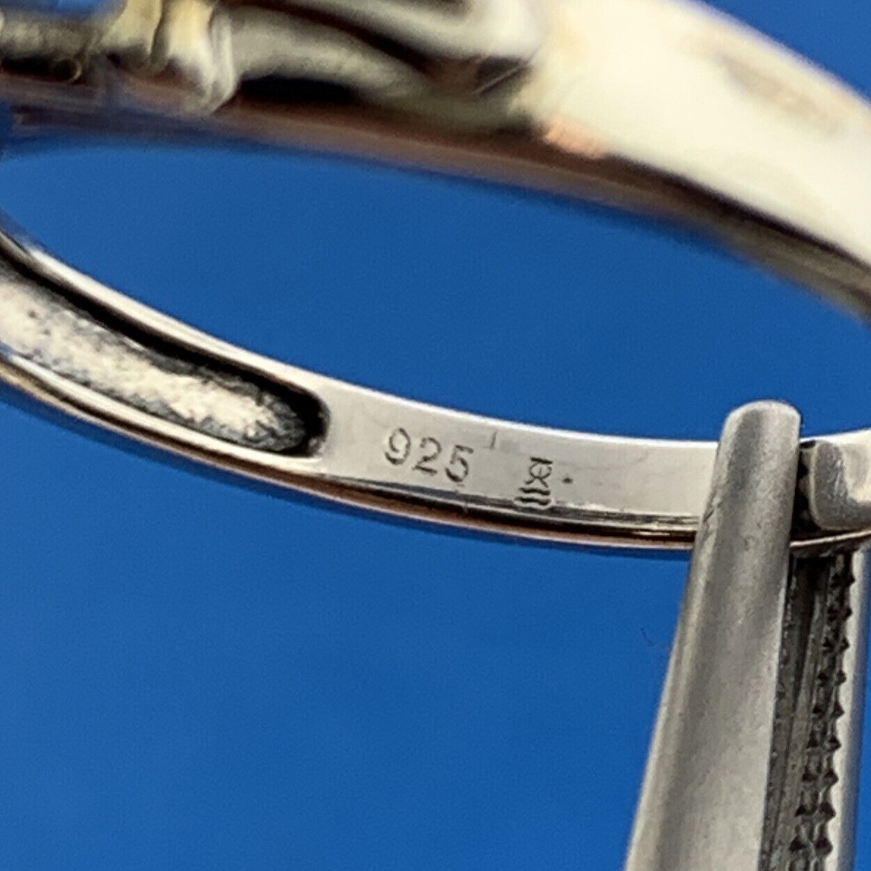 Designer Tri Color Sterling Silver 925 Pave Diamond Halo Engagement Ring