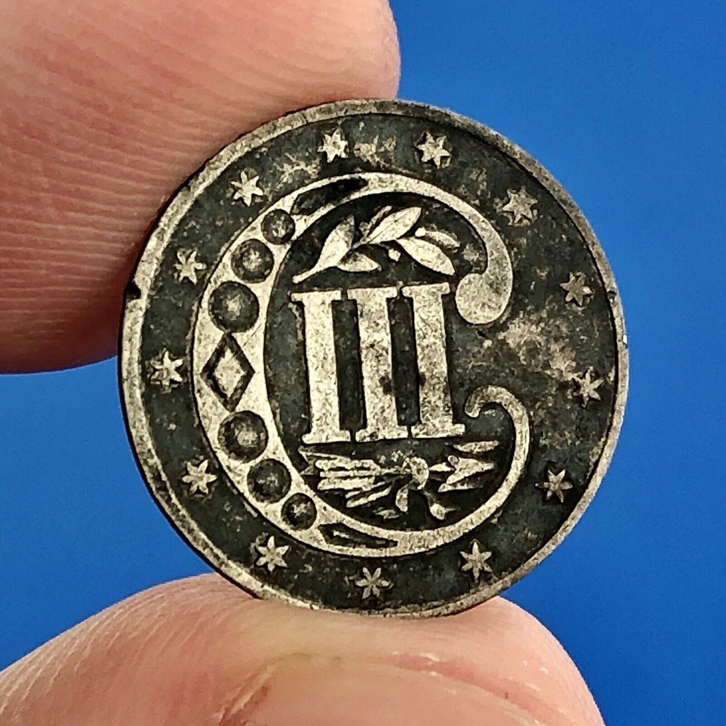 1858 P 3 Cent Silver Three Cent Piece 3c Better Key Philadelphia Mint Coin