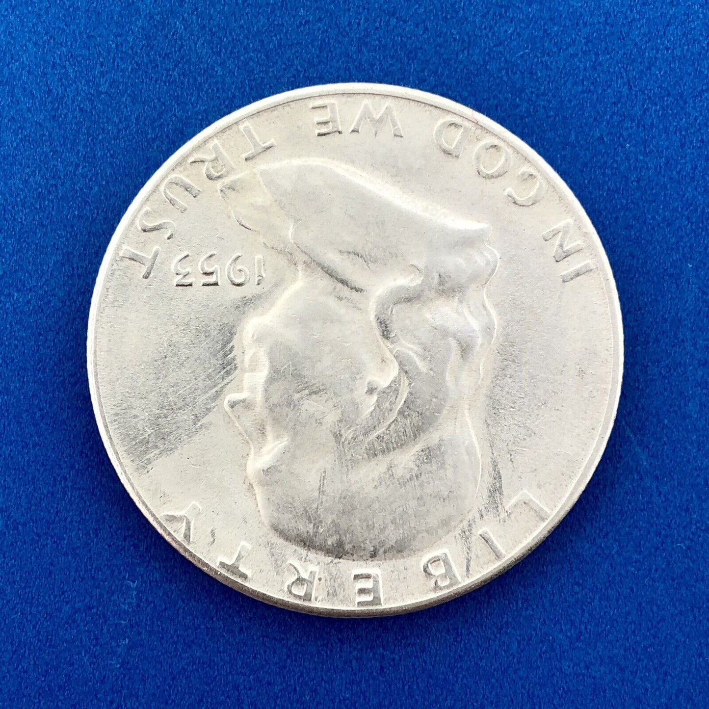 1953 S Franklin Silver Half Dollar Better Key Rare San Francisco Mint AU Coin