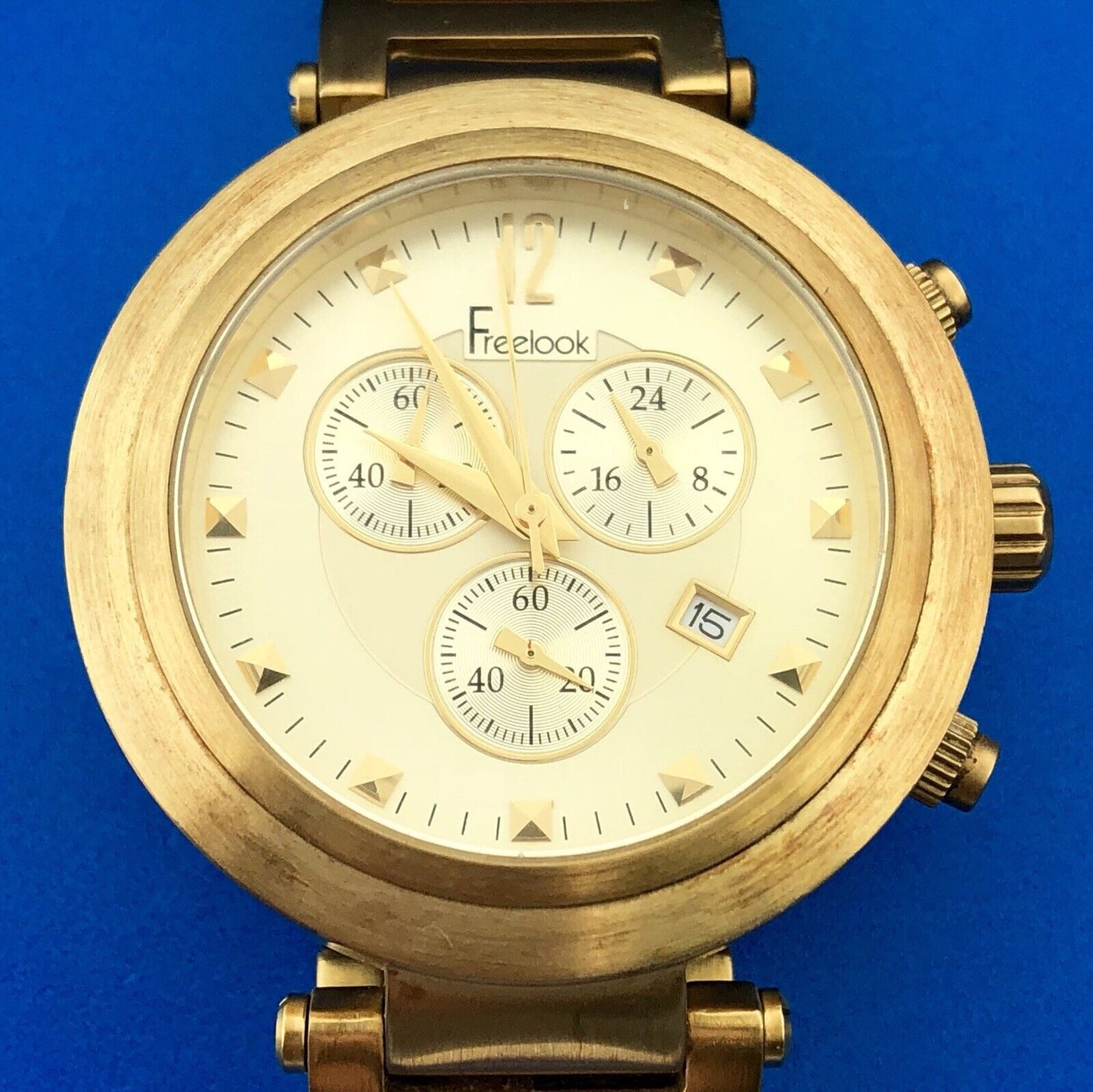Freelook Unisex Corina Matte HA1136CHMG/3B Chronograph Brushed Finish Watch