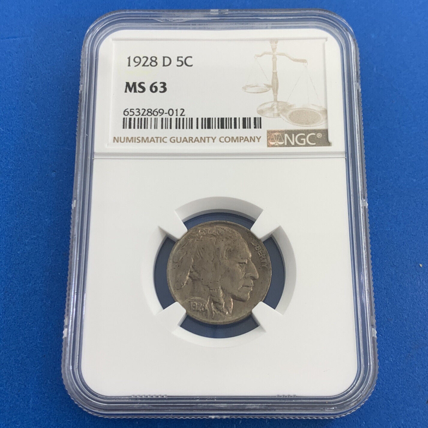 1928 D Denver 5c Buffalo Nickel NGC MS 63 Better Date American Coin