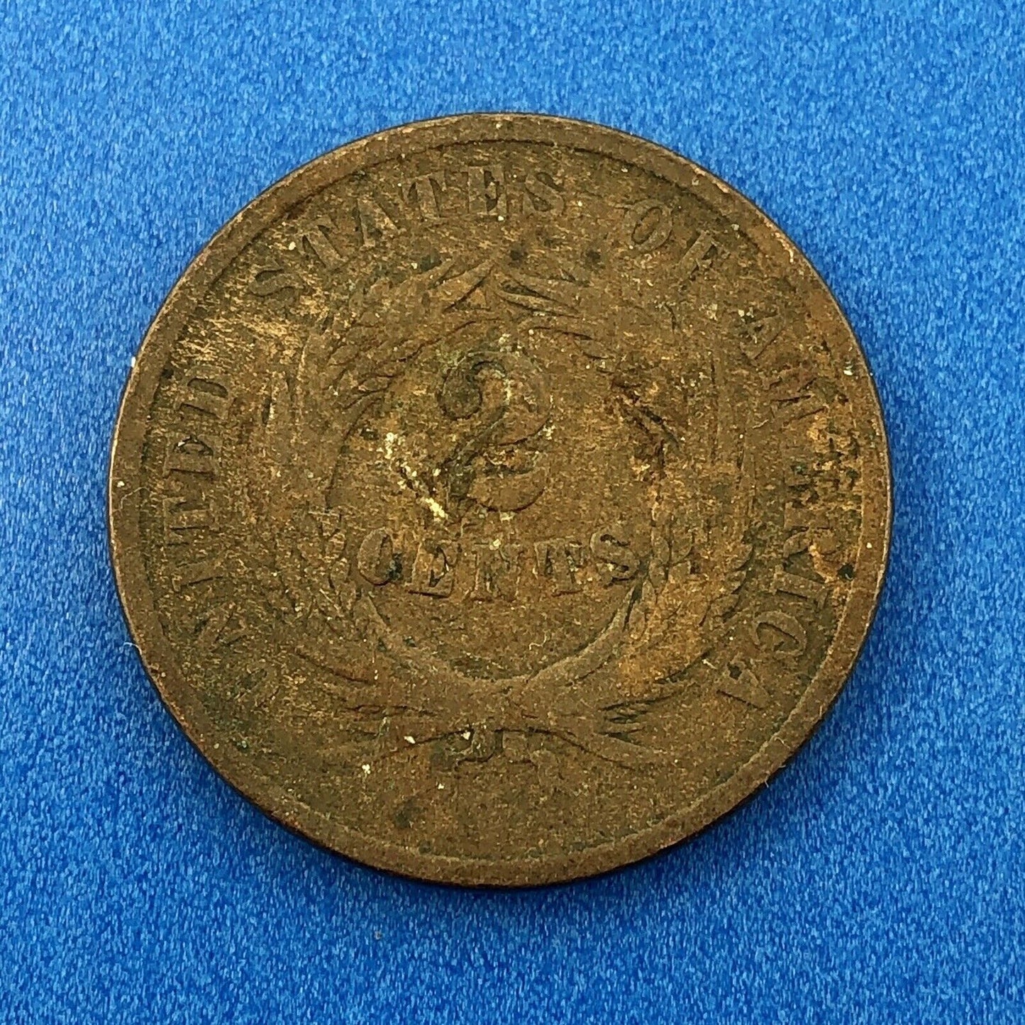 1864 P Bronze Two-Cent Piece Four Coin Mixed Date Union Shield Philadelphia Lot