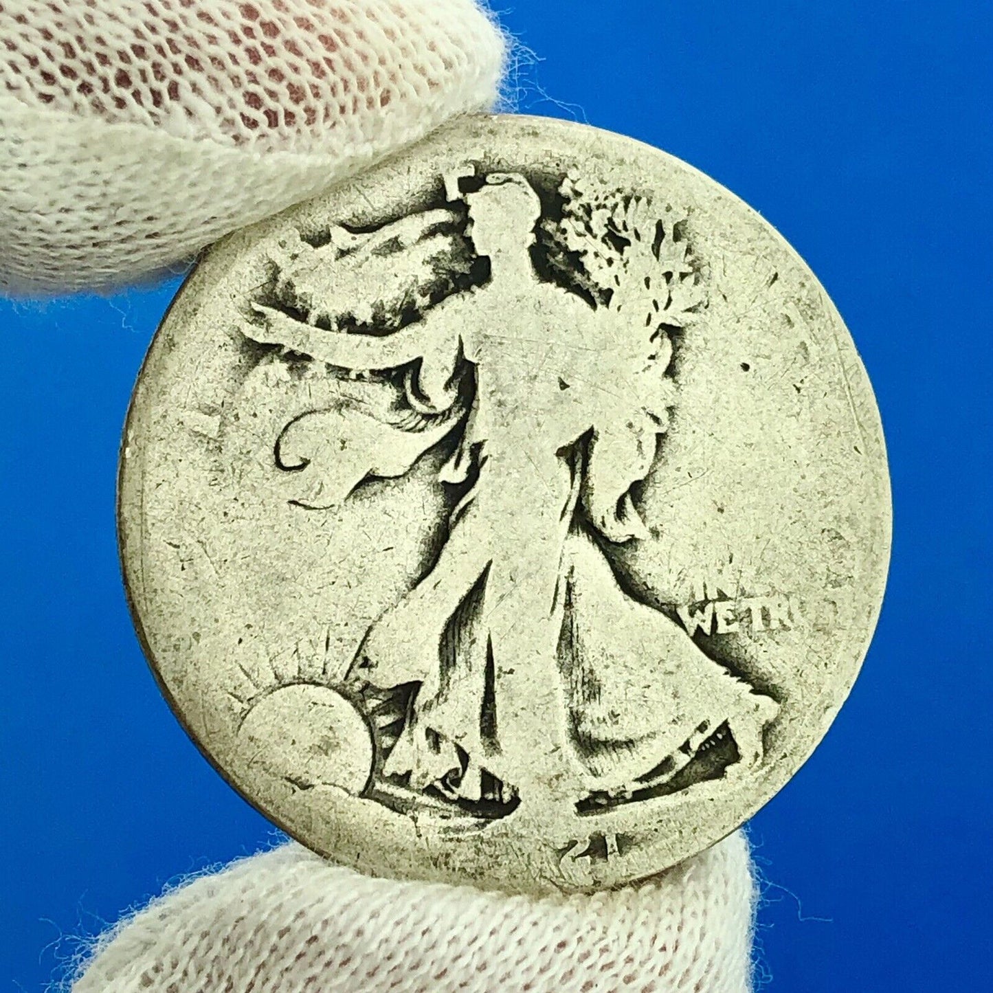 1921 P Walking Liberty Silver Half Dollar 50c Key Date Philadelphia Mint Coin