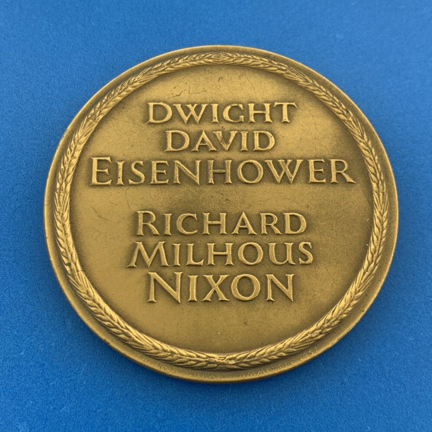 Lot of Two 2 Dwight D. Eisenhower Inauguration Commemorative Bronze Medals