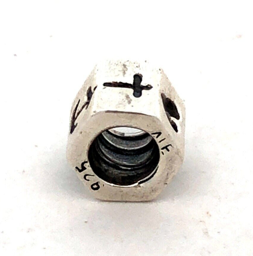 PANDORA 925 Sterling 790119 Silver Faith Love Hope Cross Heart Anchor Bead Charm