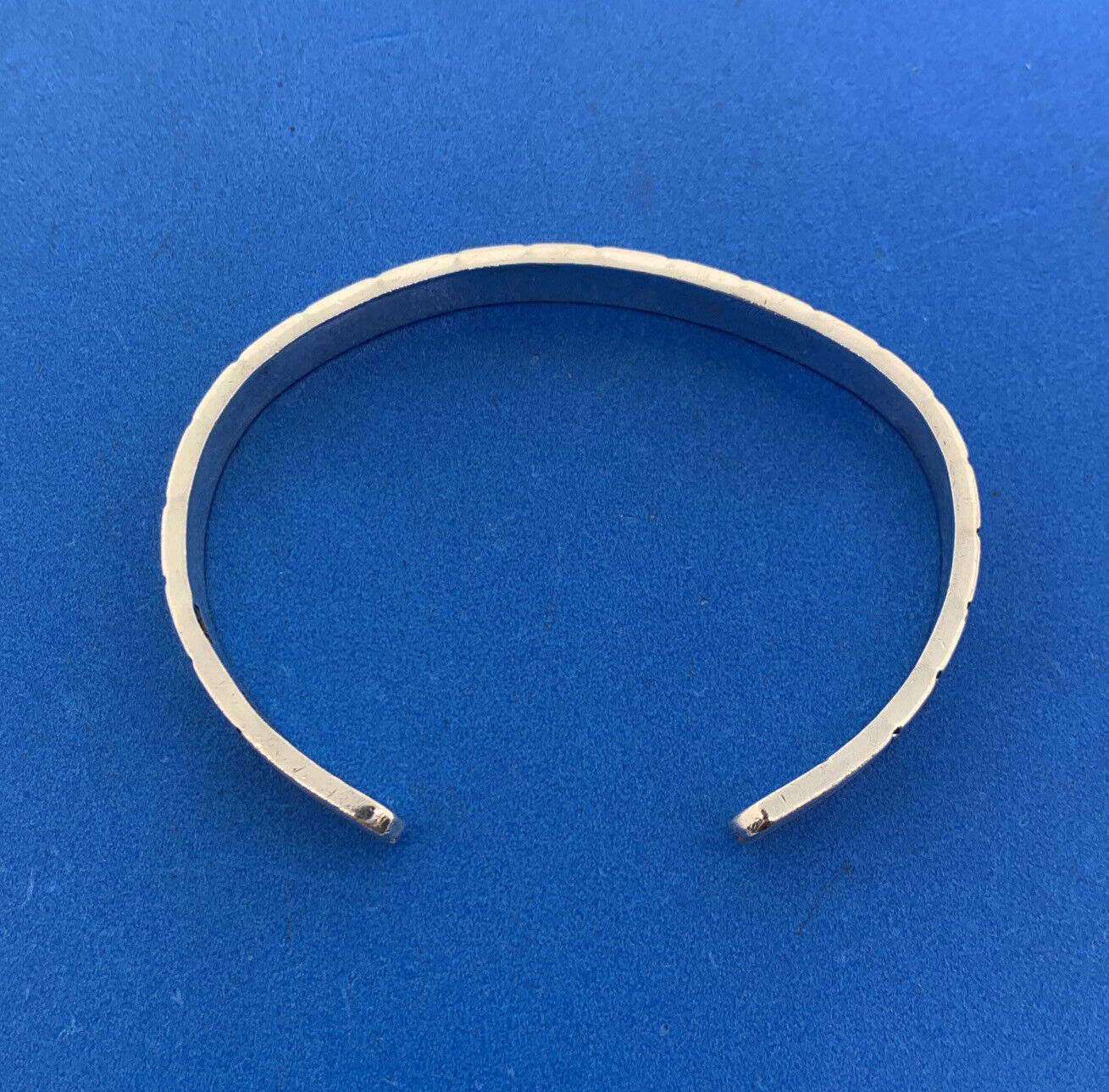 Vintage Mexico 925 Sterling Silver Intricate Hand Cut Design Cuff Bracelet
