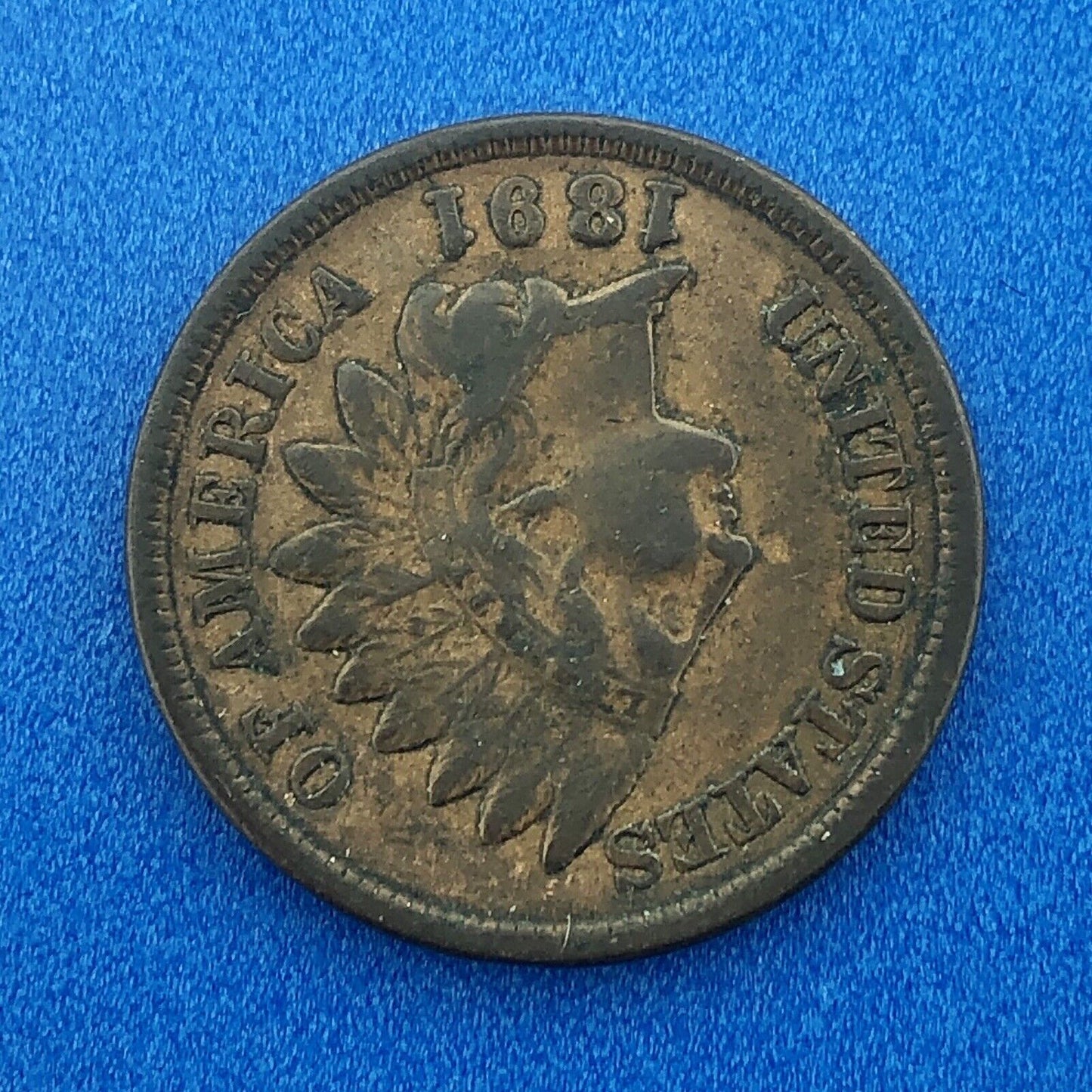 1891 Indian Head One Cent Penny Type 3 Bronze Better Key Philadelphia Coin