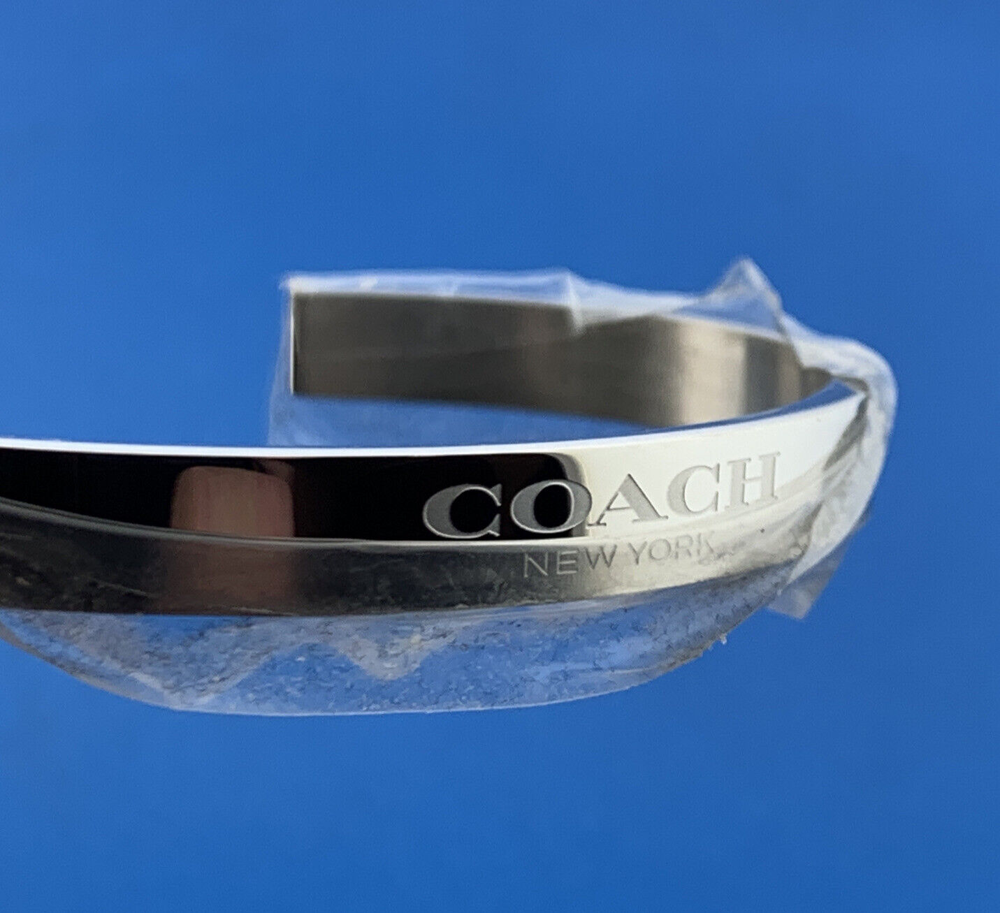 Designer Coach New York 37 mm Stainless Steel Libby Watch w/ Open Cuff Bracelet