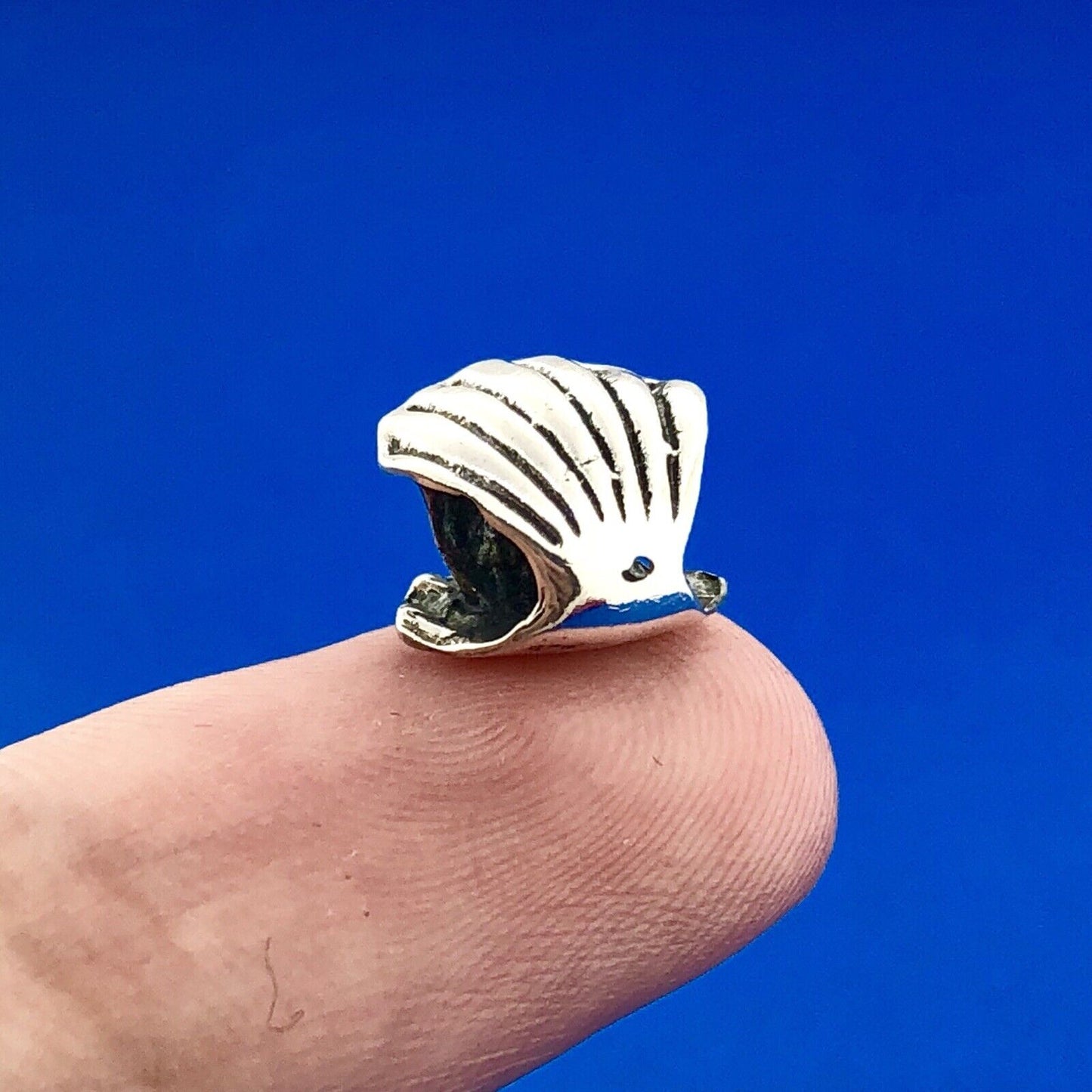 Charming 925 Sterling Silver Mermaid In Shell Cabo Souvenir Slide Bracelet Charm