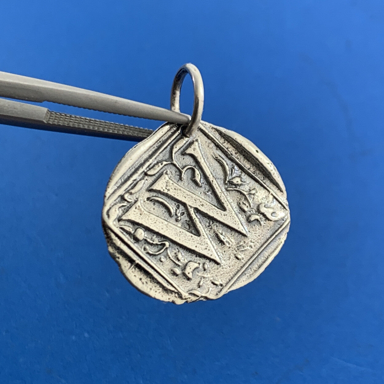Waxing Poetic 925 Sterling Silver Monogram Initial Insignia W Bracelet Charm