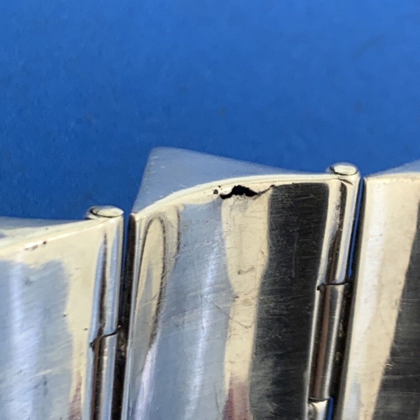 Mid-Century Taxco 925 Sterling Silver Modernist Accordion Style Cuff Bracelet