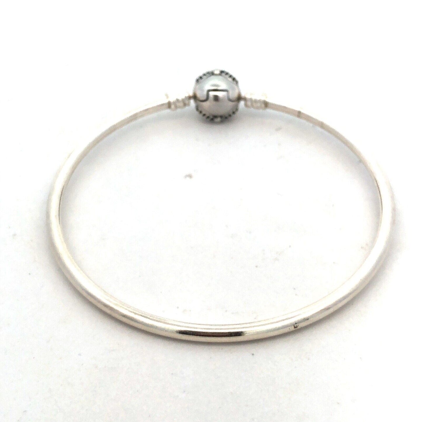 Designer PANDORA ALE 925 Sterling Silver Cubic Zirconia Bow Clasp Charm Bracelet