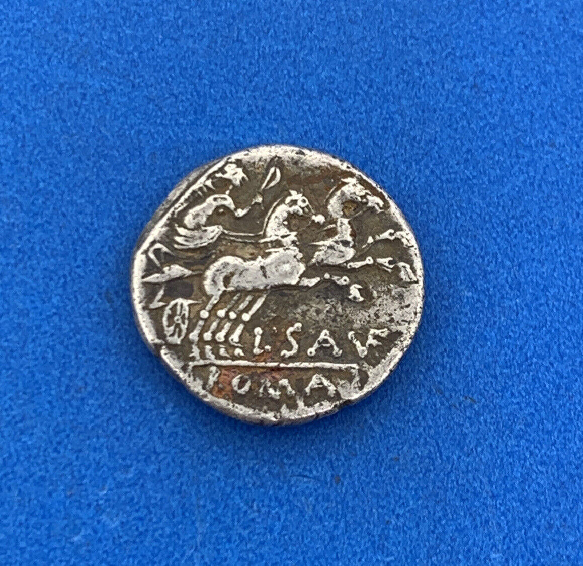 152 BC Roman Republic Lucius Saufeius AR Denarius