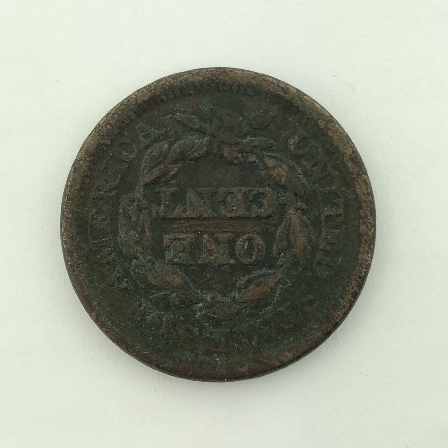 1854 P Liberty Head Braided Hair Large Copper Cent Better Philadelphia Mint Coin