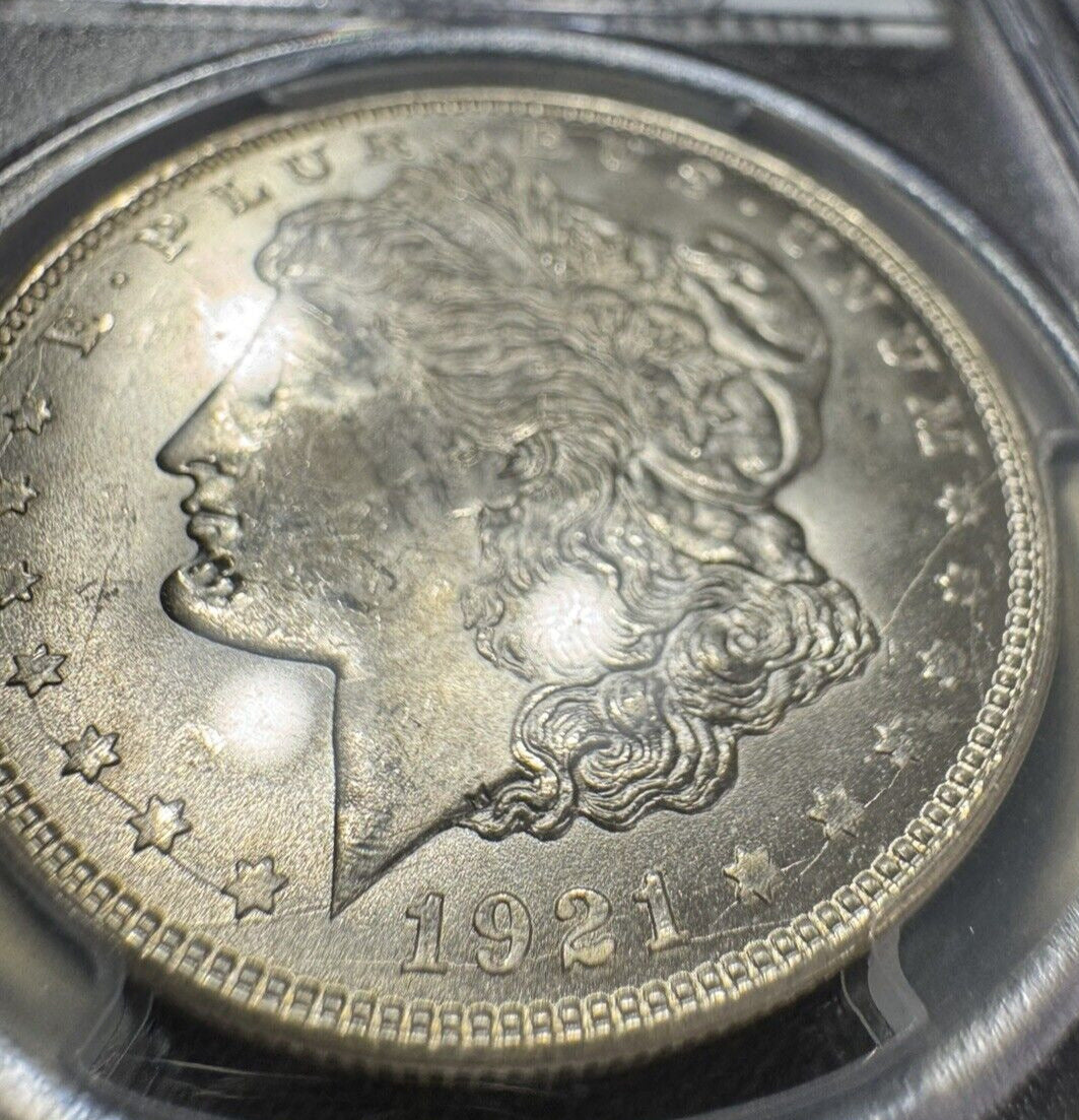 1921 D PCGS Graded MS 63 S$1 Silver Morgan Dollar Coin