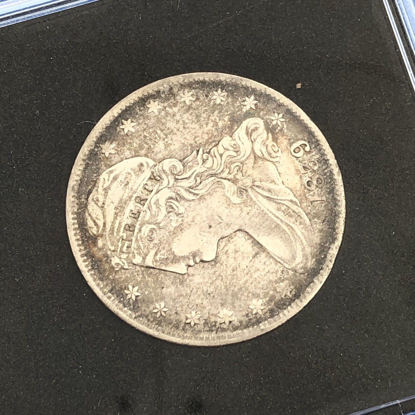 1839 Capped Bust Silver Half Dollar 50c Reeded Edge Ungraded Extra Fine Coin