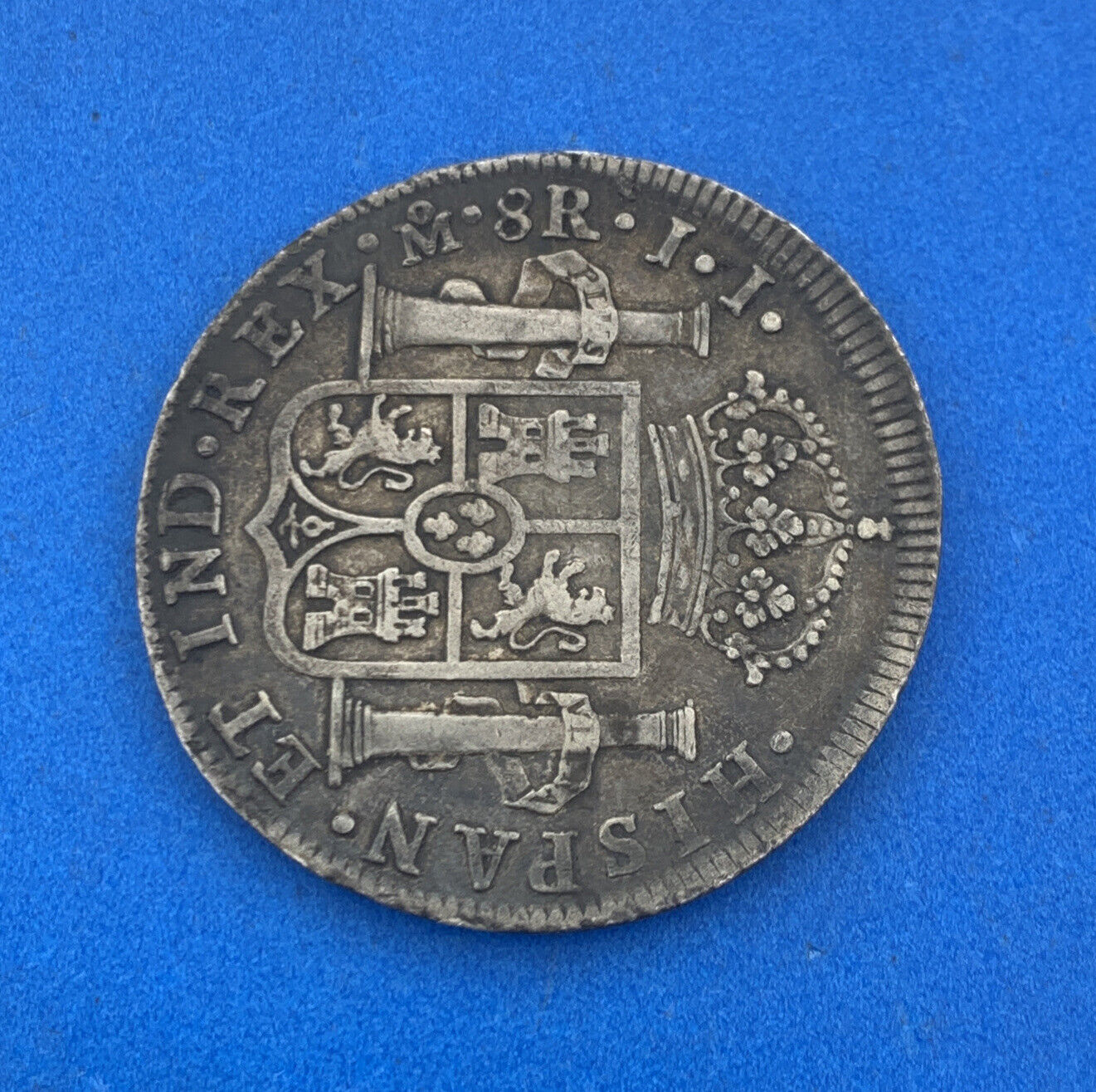 1814 Mo Mexico City 8 Reales I.I. Better Key Date .903 Silver Mexico Coin
