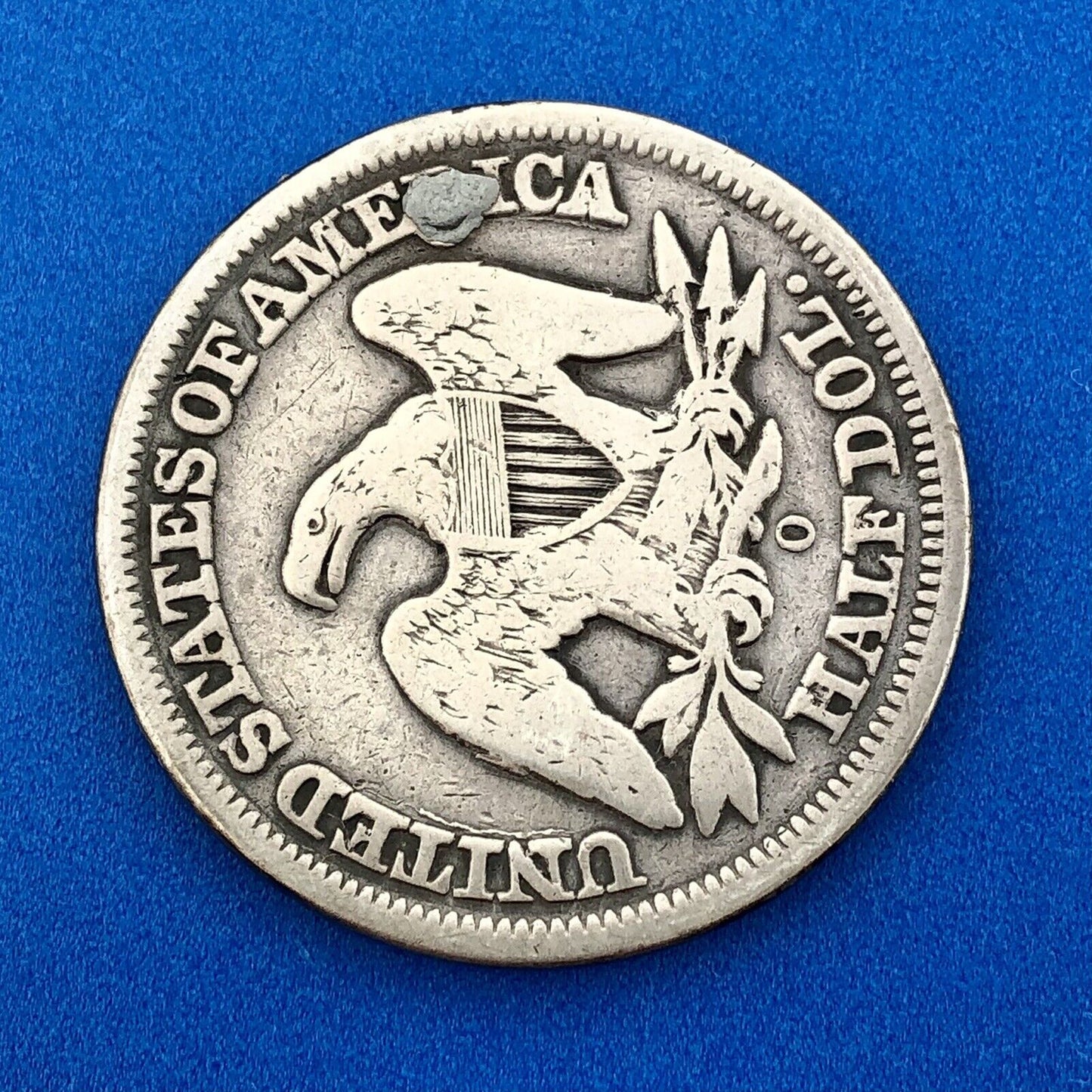 1854 O Seated Silver Half Dollar Type 3 Two Year Type Key New Orleans Mint Coin