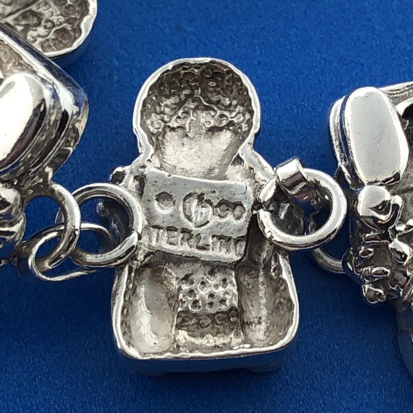 Carol Felley Pueblo Sterling Silver Storyteller Doll Statement Panel Bracelet