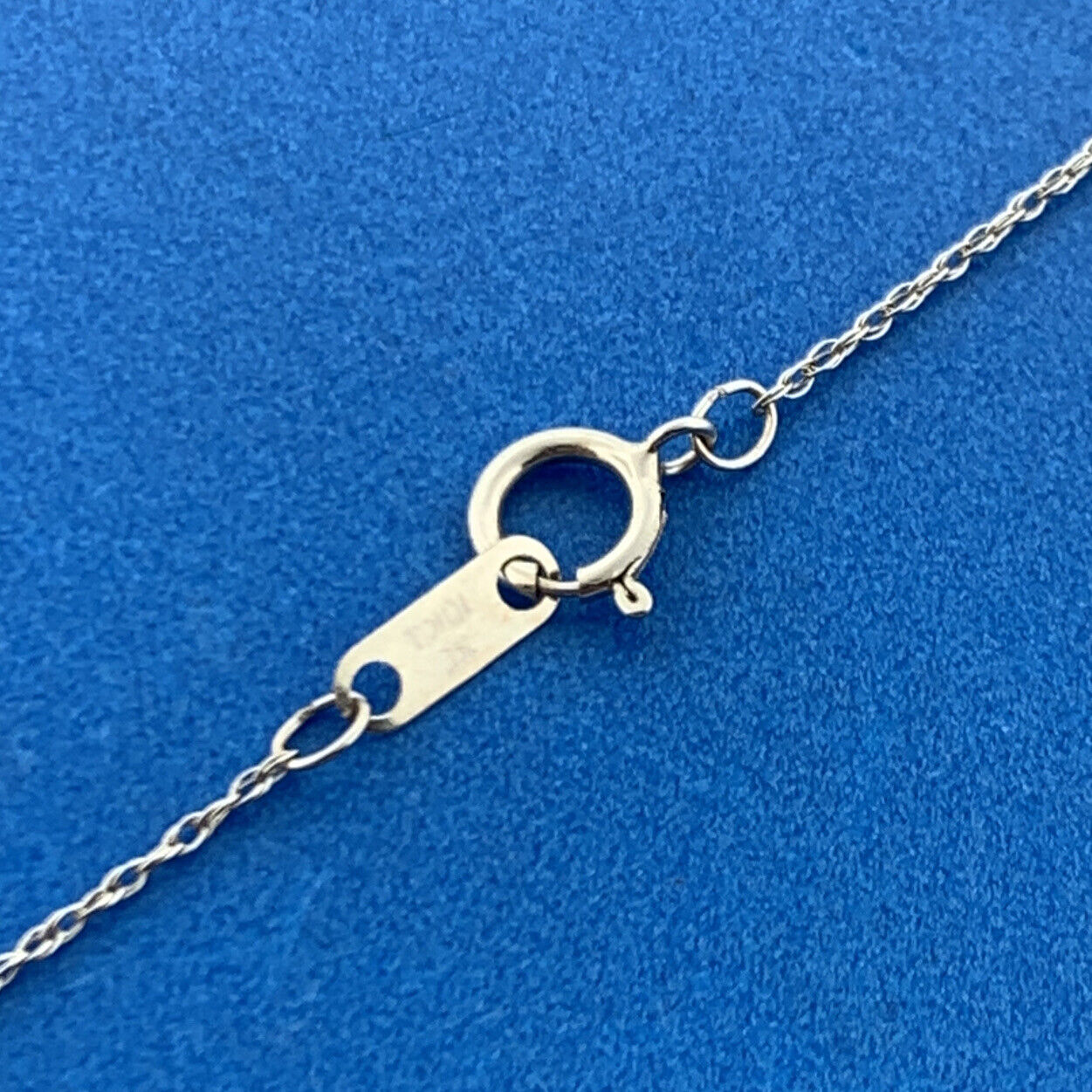 Designer 10k White Gold Round Cut Diamond Open Heart Pendant 18" Chain Necklace