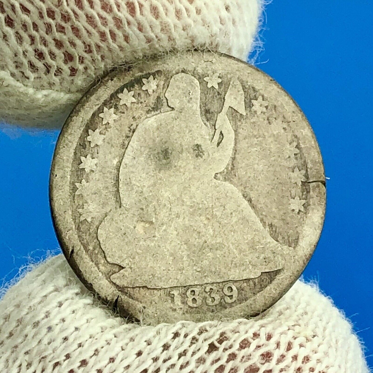 1839 O Seated Liberty Silver Half Dime Type 2 Better Key Rare New Orleans Coin