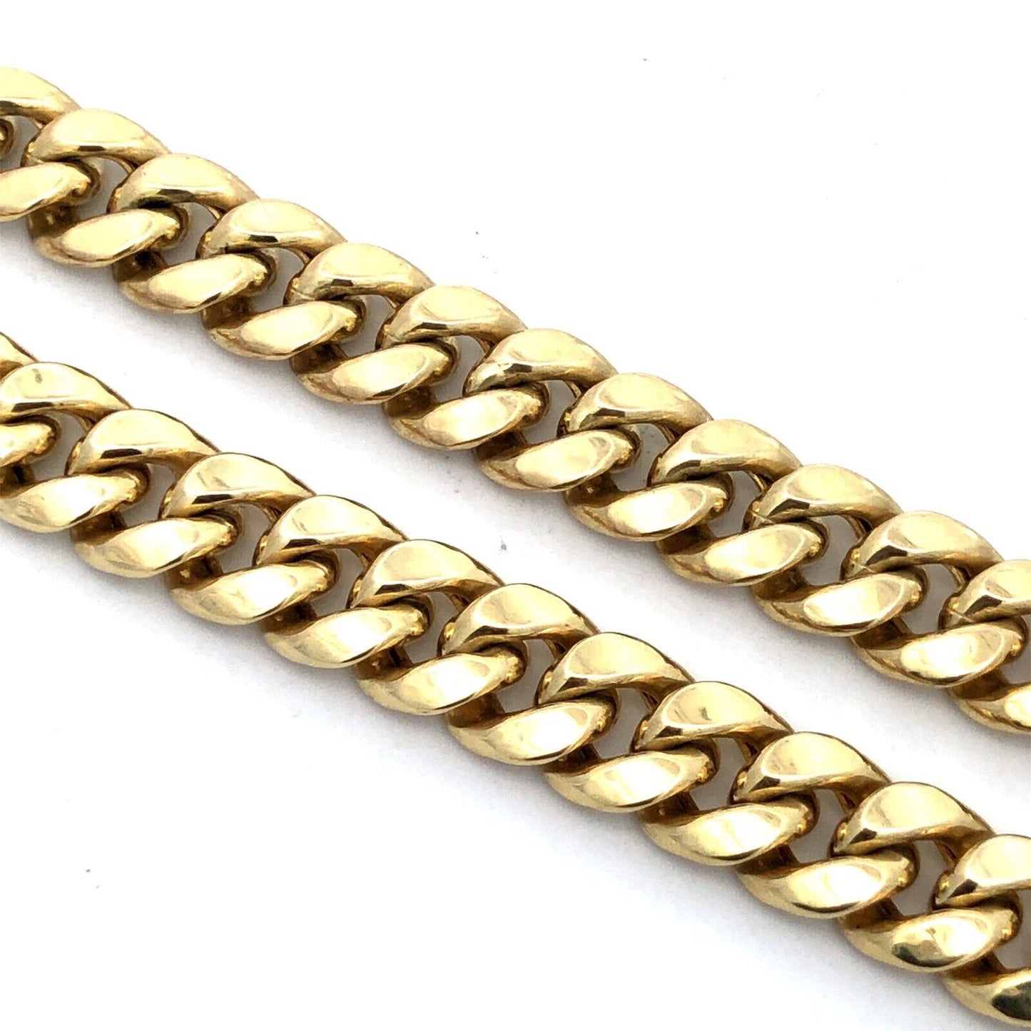 Designer IGS 10K Yellow Gold Miami Cuban Curb Link 23" Chain Necklace