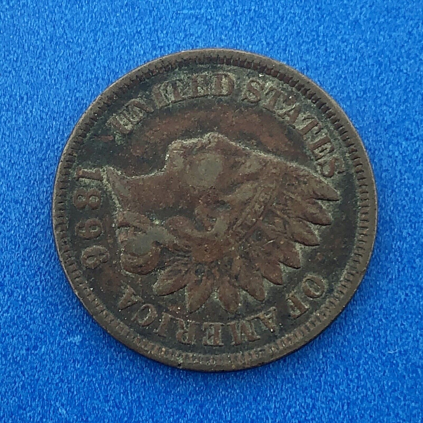 1896 Indian Head One Cent Penny Type 3 Bronze Better Key Philadelphia Coin