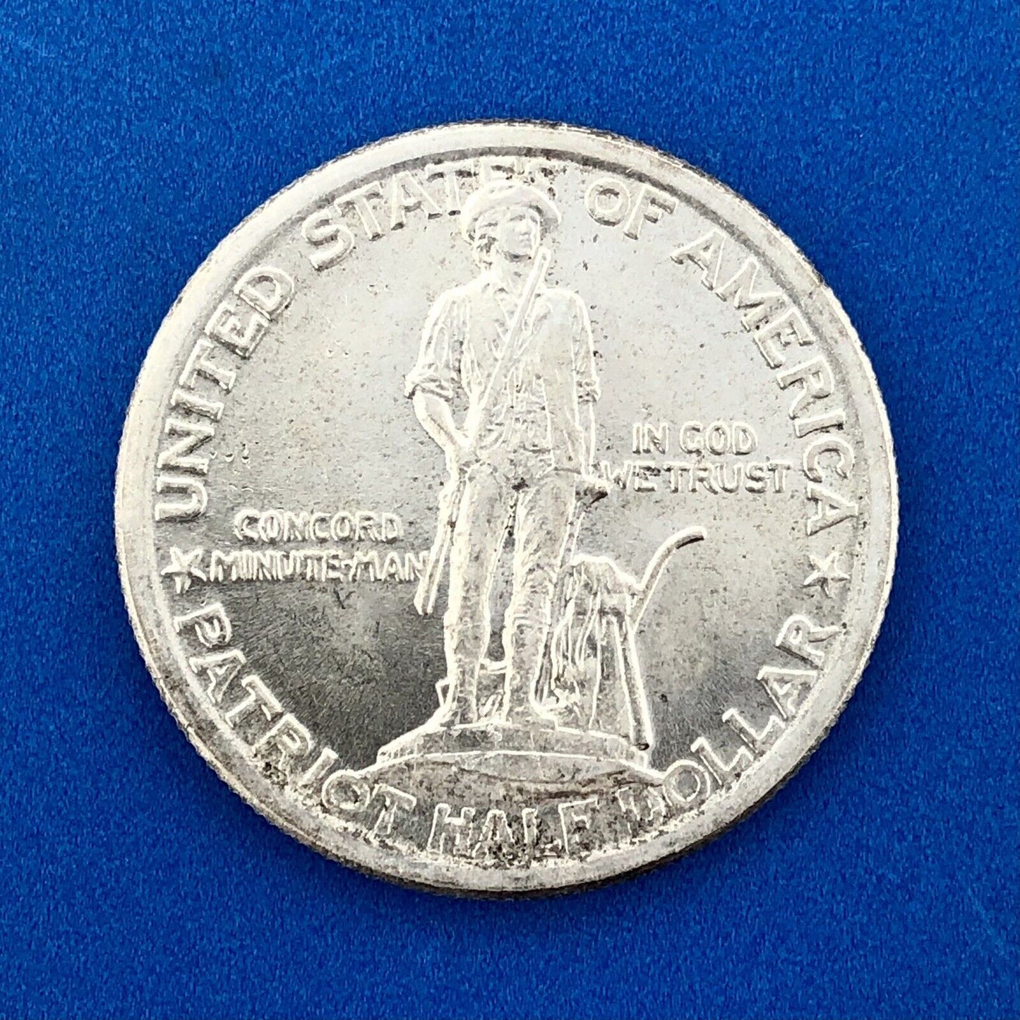 1925 Lexington Concord Sesquicentennial Commemorative Silver Half Dollar Coin