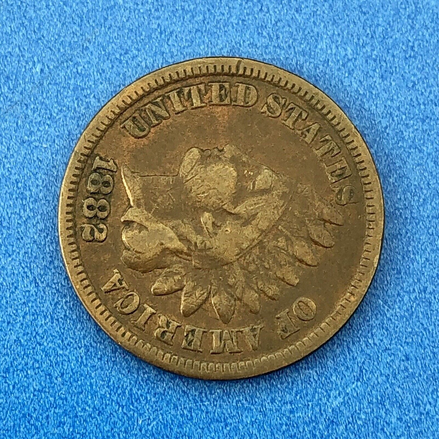 1882 Indian Head One Cent Penny Type 3 Bronze Better Key Philadelphia Coin