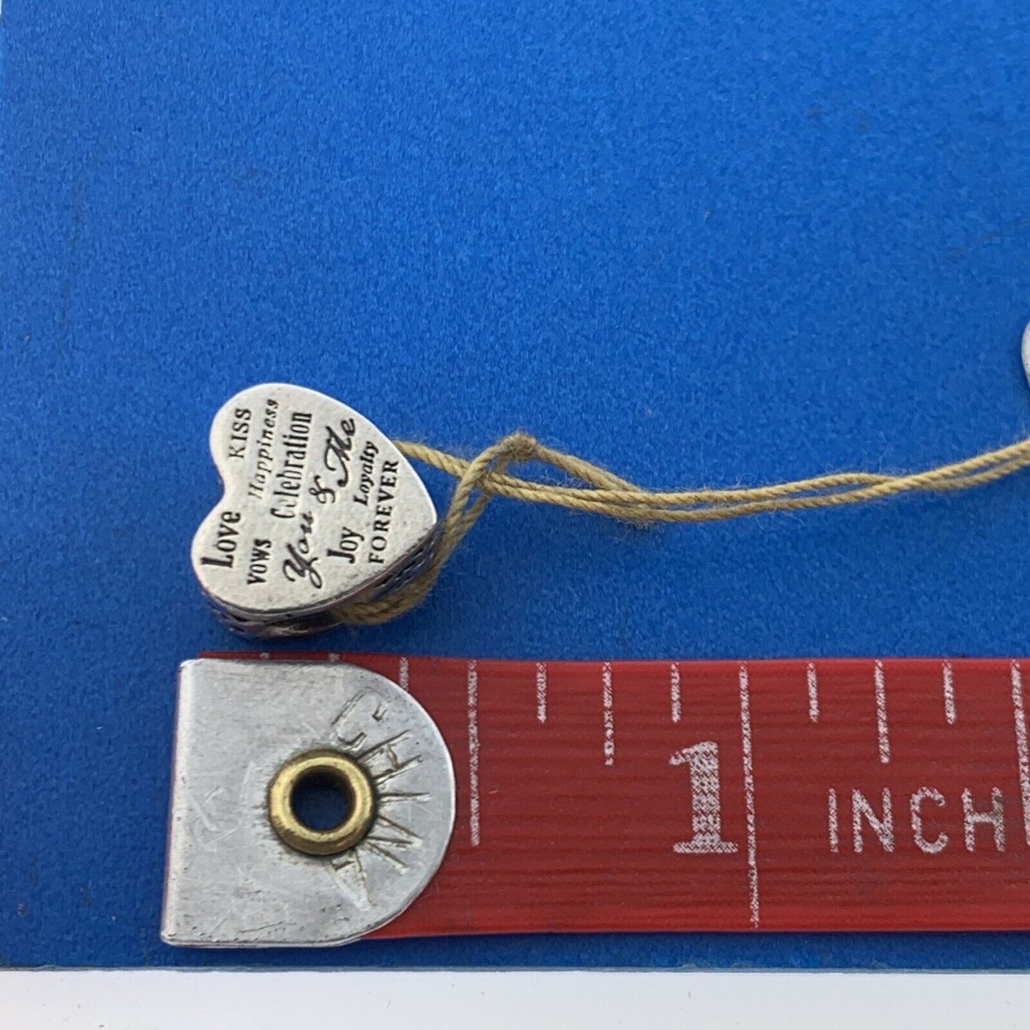 Authentic PANDORA 925 Sterling Silver Celebration Heart Slide 792060 Charm