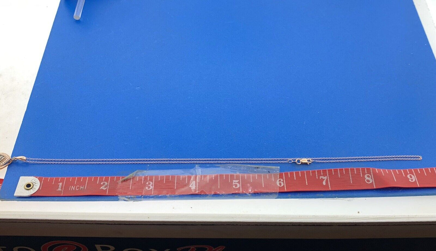 LeVian 14K Rose Gold Chocolate Vanilla Diamond Teardrop Pendant Necklace