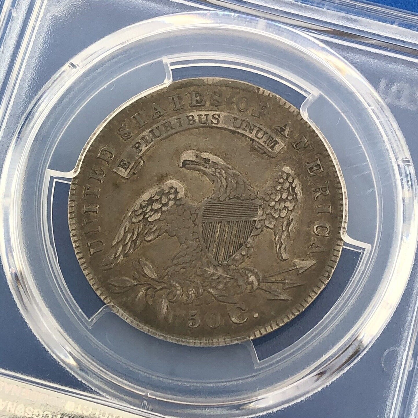 1834 Capped Bust Silver Half Dollar 50c Lettered Edge PCGS XF45 Lg Date Sm Ltrs