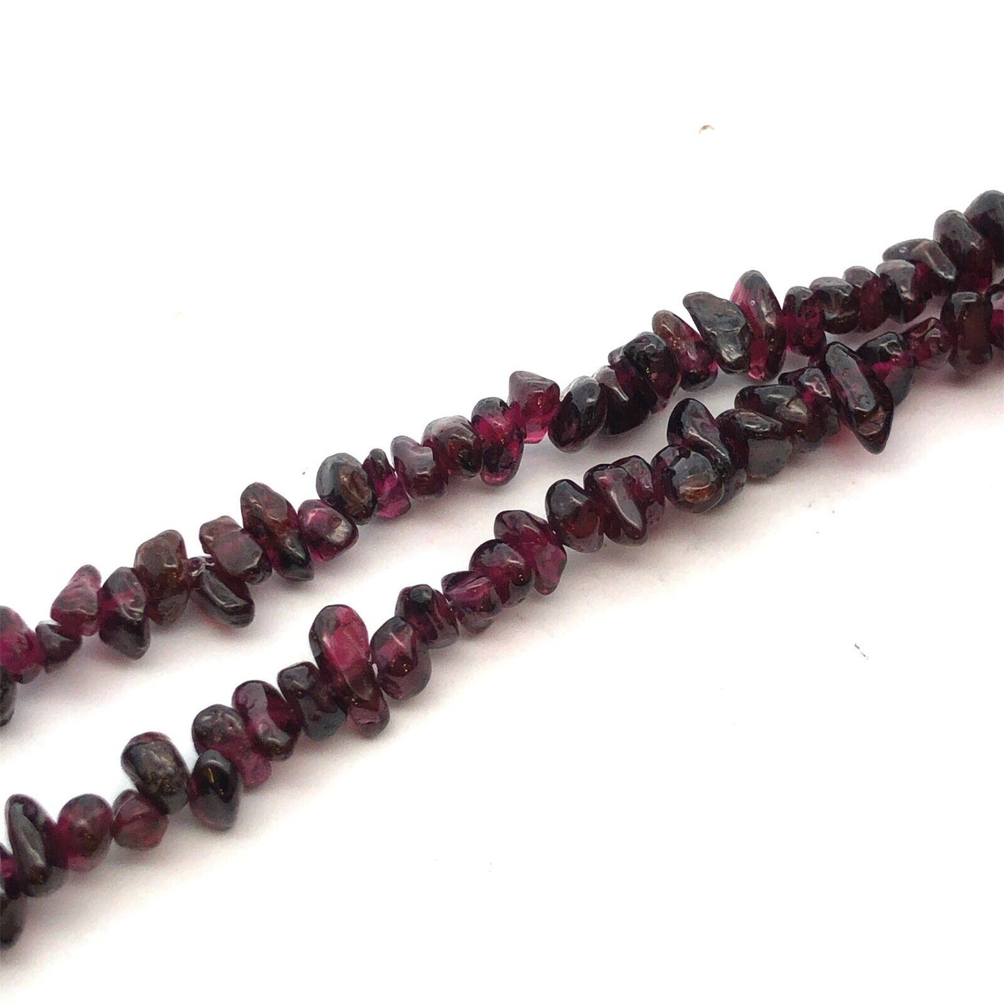 Vintage 925 Sterling Silver Gold Vermeil Amethyst Beaded Garnet Cross Necklace