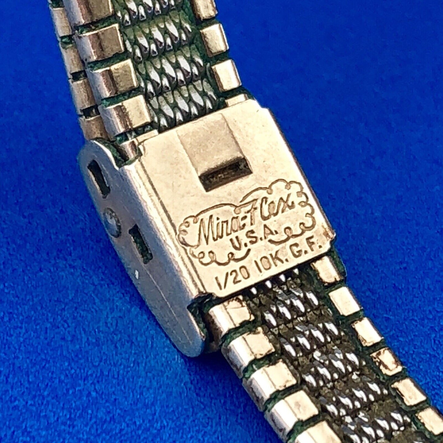 Mid Century Ladies 10K Rolled Yellow Gold Plate Baroness 17j Automatic Watch
