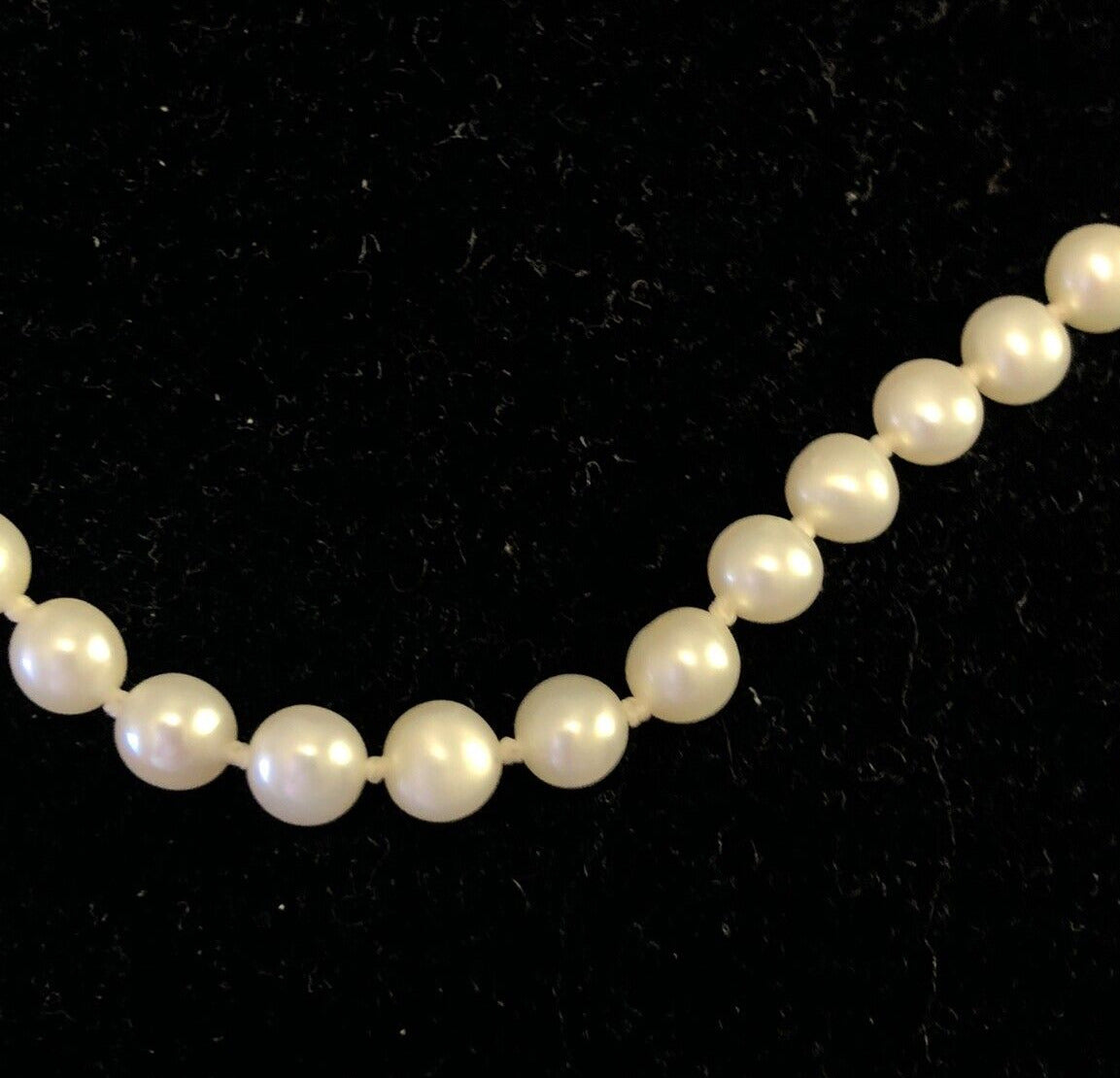 Designer 14K Yellow Gold Round White Pearl Beaded Knotted Necklace
