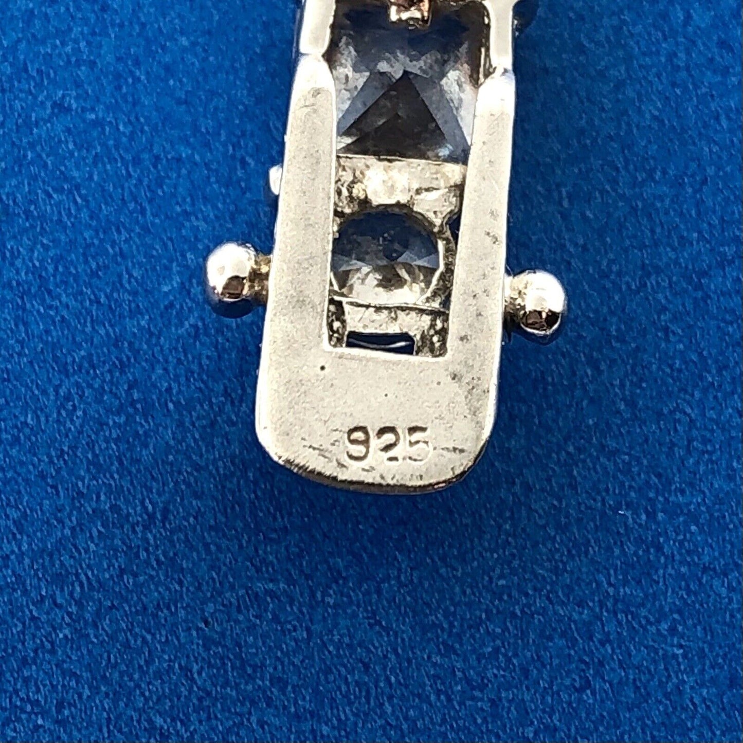 Sparkling FAS 925 Sterling Silver Amethyst Princess Rnd White CZ Tennis Bracelet