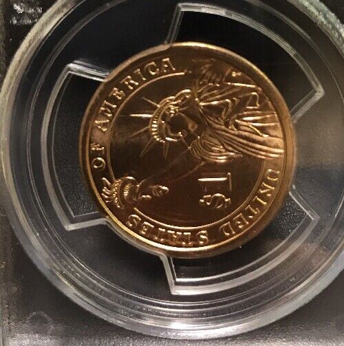 2007 D John Adams Presidential Dollar $1 PCGS MS63 First Day of Issue Position B