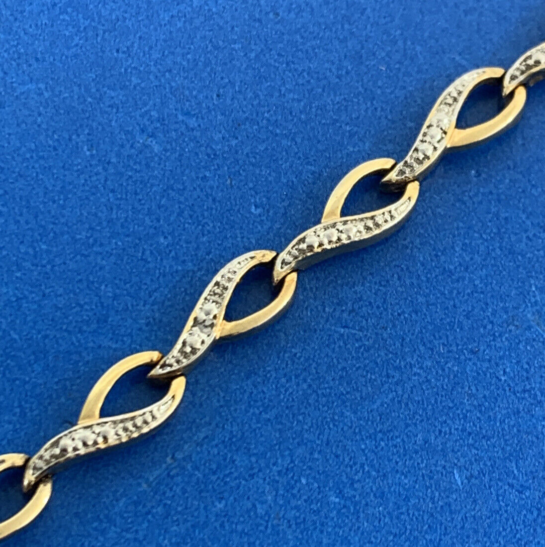 Designer RSE Vermeil 925 Sterling Silver Diamond Tennis Bracelet