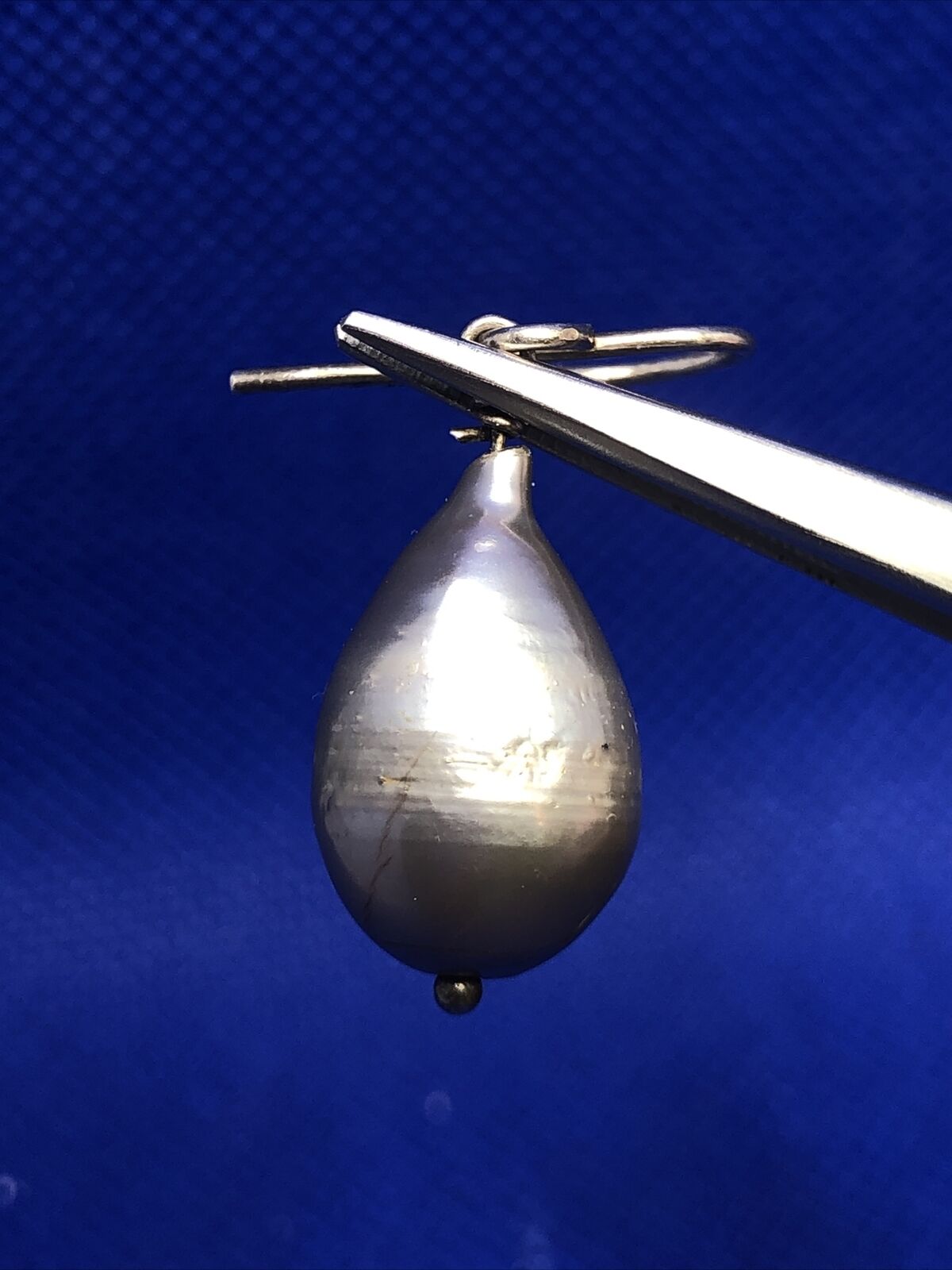 Designer 925 Sterling Silver Grey Teardrop Baroque Pearl Hook Dangle Earrings