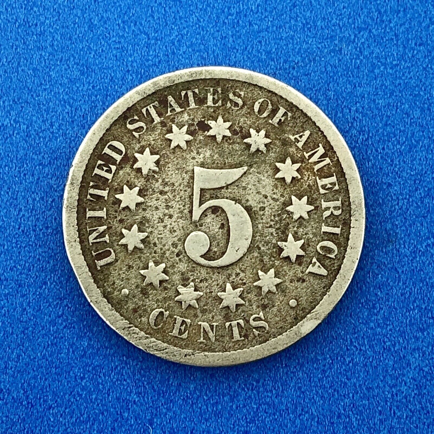 1870 P Shield Nickel 5c Better Key Rare Philadelphia Mint Coin No Rays