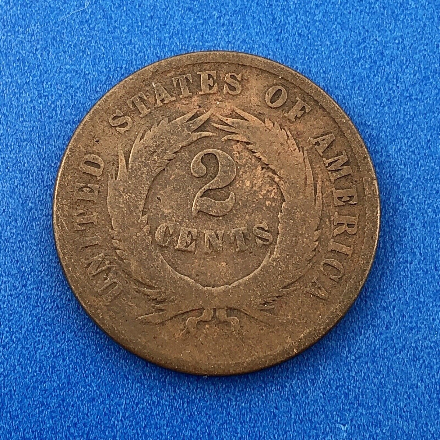 1866 P Bronze Two-Cent Piece Three Coin Mixed Date Union Shield Philadelphia Lot